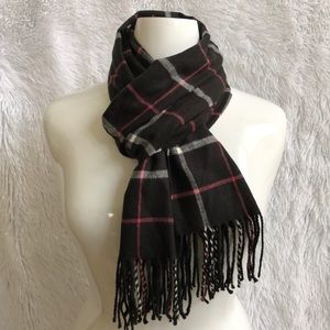 Cashmere Feel Scarf with Fringe